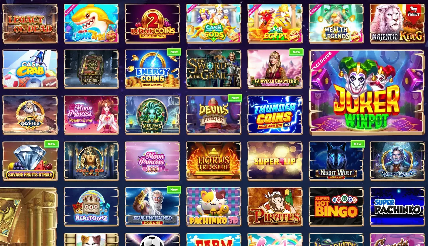 Golden Star Casino interfaccia di gioco e bonus